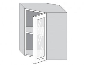 1.60.3у Шкаф настенный (h=720) угловой на 600мм со стекл. дверцей в Покачи - pokachi.magazinmebel.ru | фото