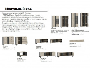 Гостиная Отис Дуб Крафт Серый/Антрацит в Покачи - pokachi.magazinmebel.ru | фото - изображение 5