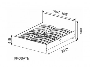 Кровать 1600х2000 ортопедическое основание в Покачи - pokachi.magazinmebel.ru | фото