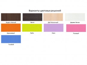 Кровать чердак Малыш 70х160 Дуб молочный-Ирис в Покачи - pokachi.magazinmebel.ru | фото - изображение 2