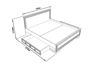 Кровать S320-LOZ/180 с выкатными тумбами Кентаки Белый в Покачи - pokachi.magazinmebel.ru | фото - изображение 2