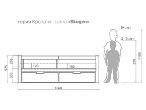 Кровать-тахта Svogen с ящиками и бортиком бежевый в Покачи - pokachi.magazinmebel.ru | фото - изображение 3