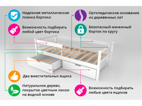 Кровать-тахта Svogen с ящиками и бортиком бежевый в Покачи - pokachi.magazinmebel.ru | фото - изображение 4