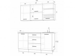 Кухонный гарнитур Флоренс Грин 1600 в Покачи - pokachi.magazinmebel.ru | фото - изображение 4