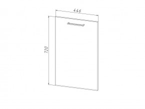 П 45 Комплект для посудомоечной машины 450 мм (цоколь + фасад) ЛДСП в Покачи - pokachi.magazinmebel.ru | фото