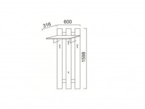ПР-13 Вешалка в Покачи - pokachi.magazinmebel.ru | фото