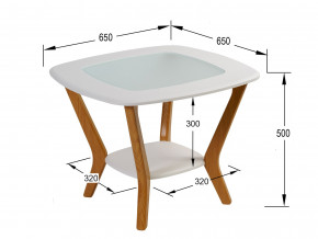 Стол журнальный Мельбурн Белый в Покачи - pokachi.magazinmebel.ru | фото - изображение 2
