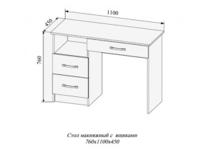 Стол макияжный Софи СМС1100.2 в Покачи - pokachi.magazinmebel.ru | фото - изображение 2